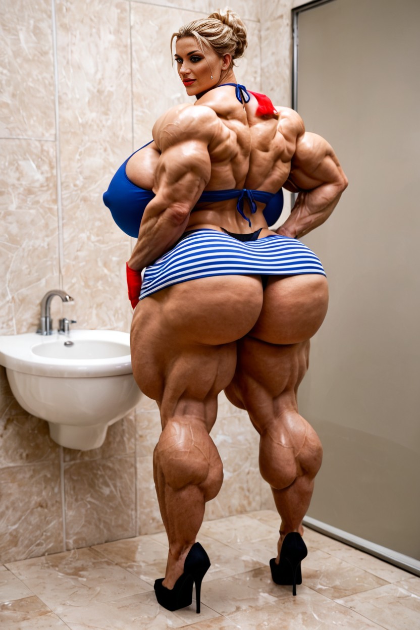 Hyper Massive Thights, Hyper Gigant Ass, Growth AI Porn