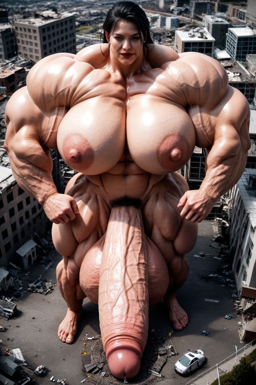 Hyper Gigantic Massive Testicles, Corps Entier, Hyper Gigantic Massive Testicles Porno IA transsexuelle