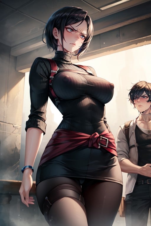 Tir À La Taille, Gros Seins, En FormePorno IA Hentai