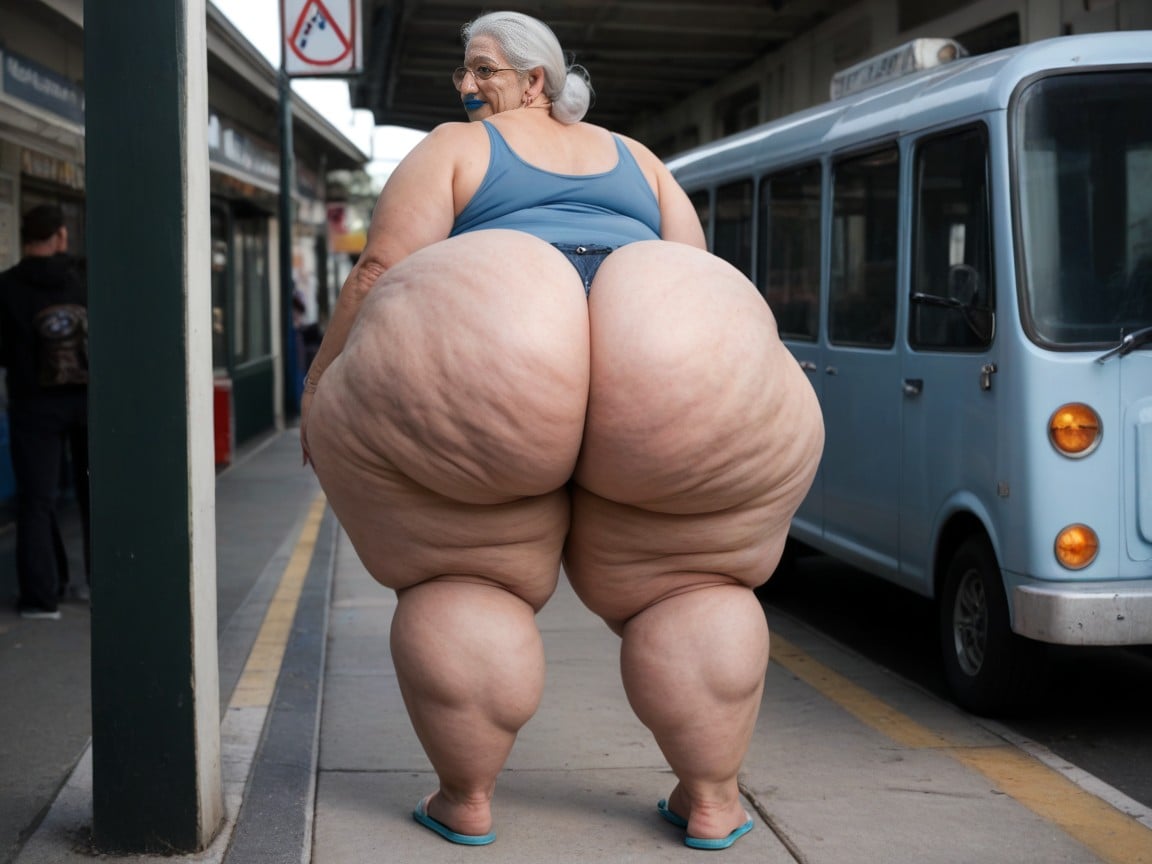 Huge Ass, Wrinkled Body, Obese Shemale AI Porn