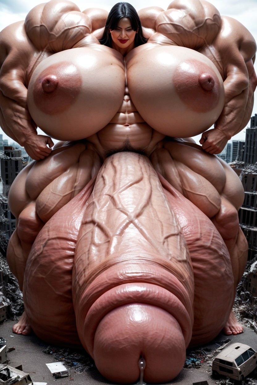 Hyper Gigantic Massive Testicles, The Ground Beneath My Feet Is Destroyed, Hyper Gigantic Massive Muscles Japanese Milf Porno IA transsexuelle