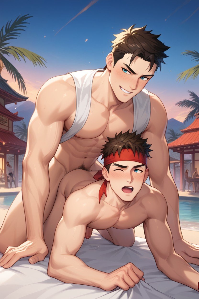 Doggystyle, Street Fighter, スキニー ゲイAIポルノ