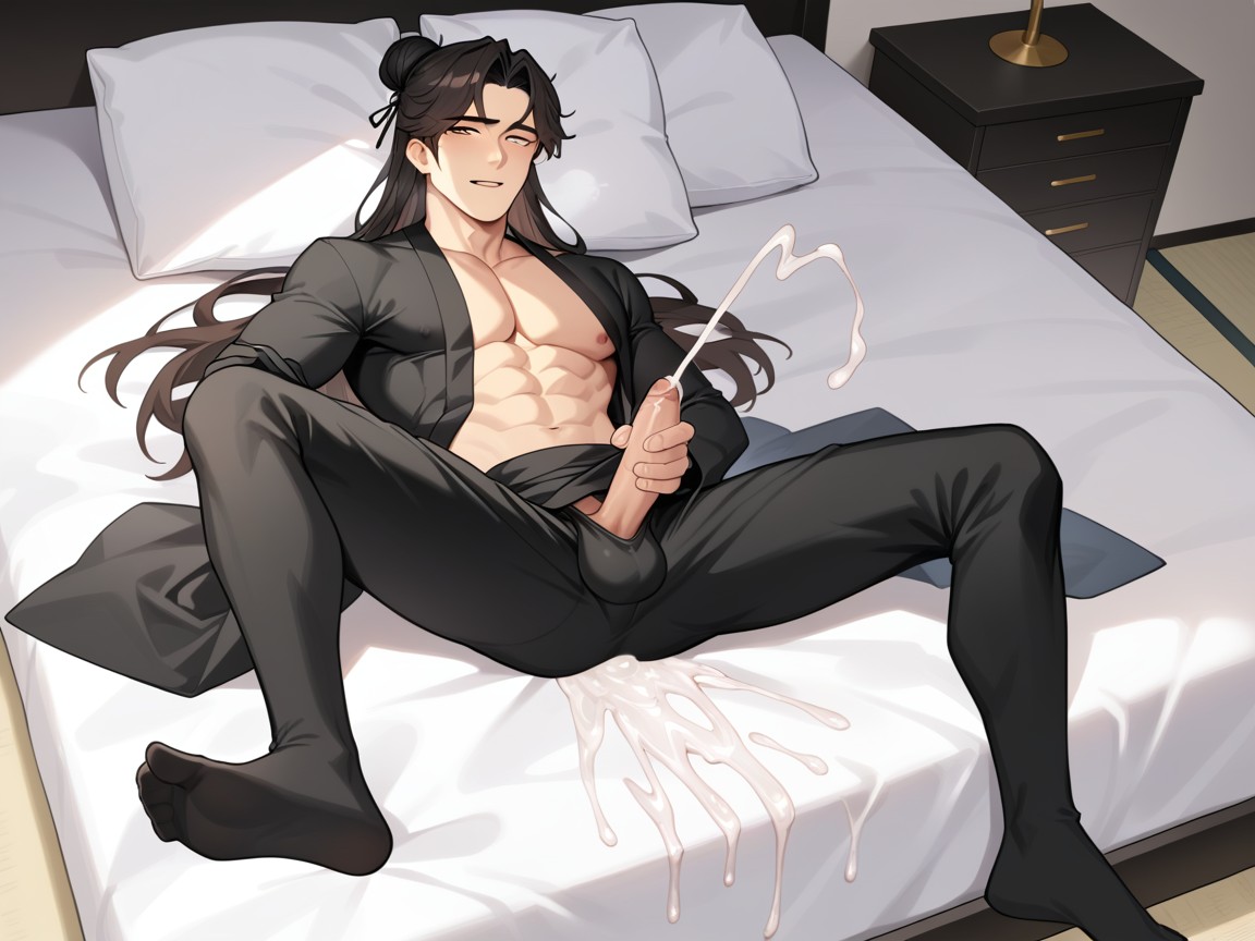 Minghwa, Bl, Hair Bun AI Gay Porn
