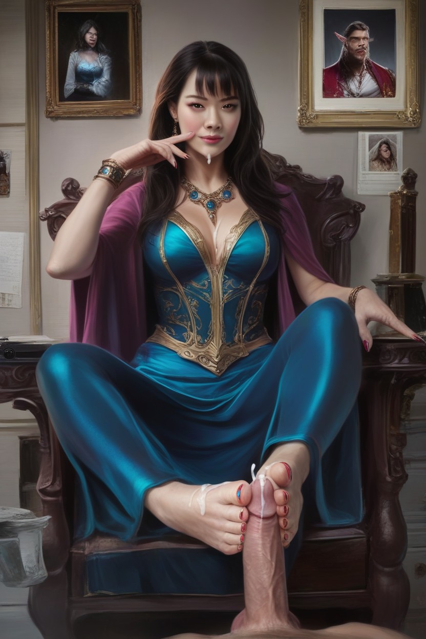 Eye Contact, High Detailed Cum On Feet, Footjob AI獸人黃片