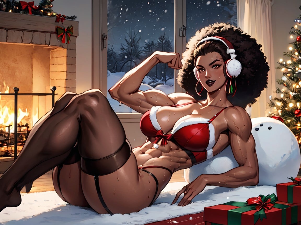 Fireworks, Headphones, Massive Breast Latina AI Porn