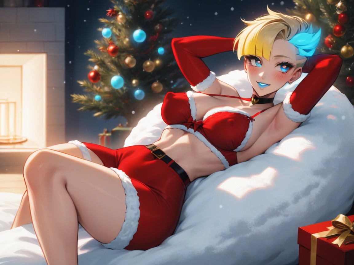 Skinny, Vibrant Saturated Colors, Round Eyes Hentai AI Porn