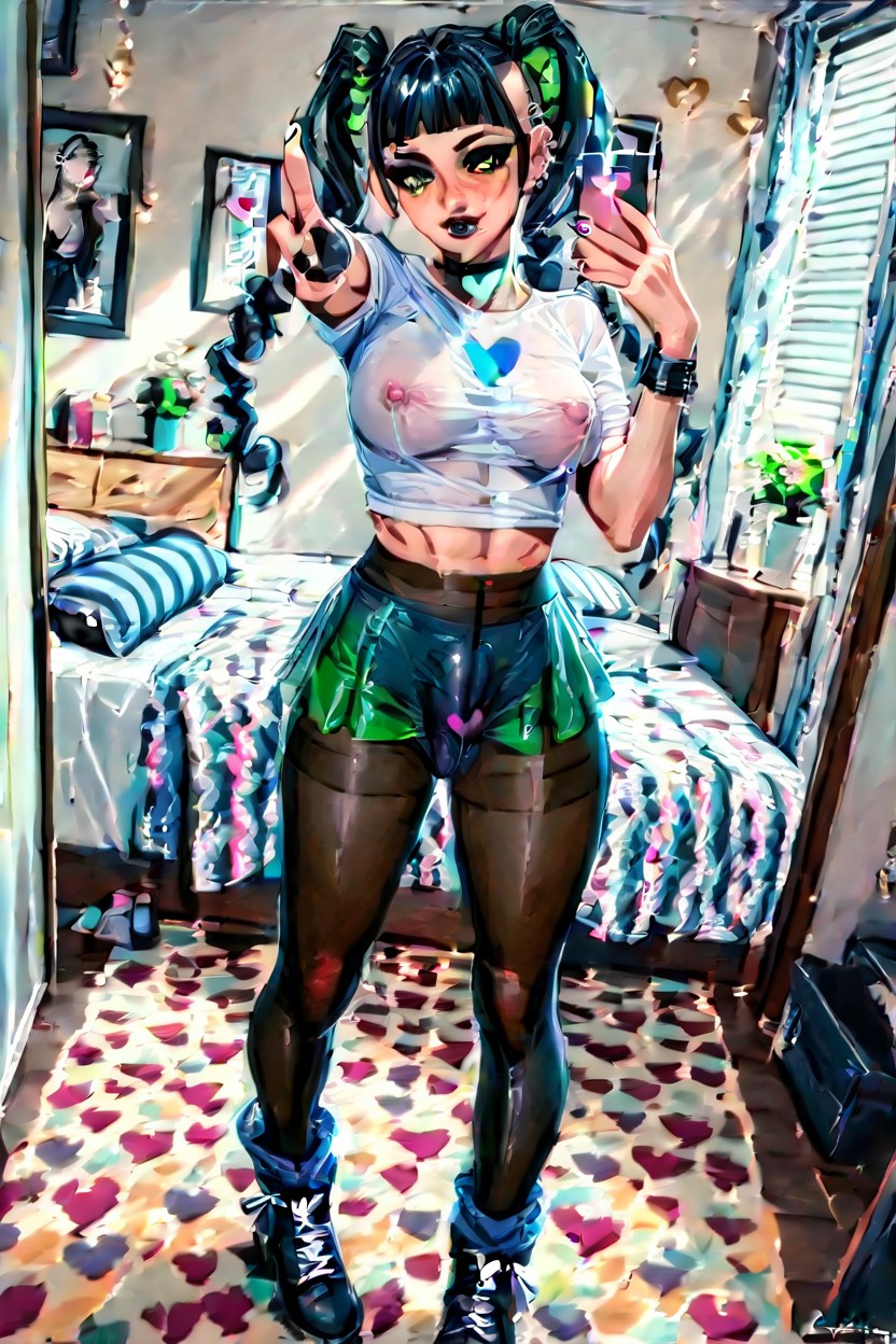 Ankle Socks, Black Pantyhose Bulge And Cock Sock, Transparent Clothes AI同性戀黃片
