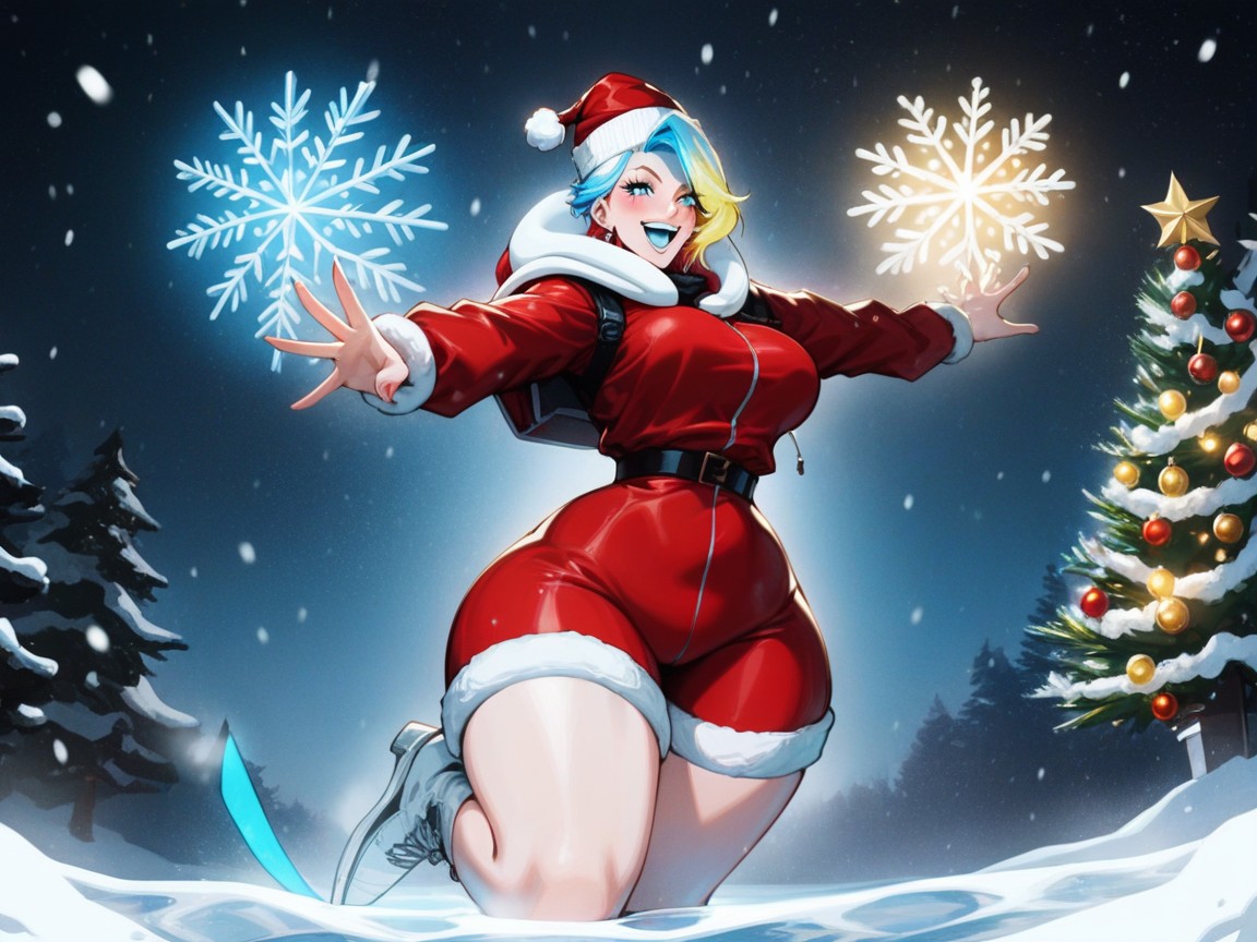 Rounded Hips, Blonde Pixie Hair, Sloped Shoulders AI Porn