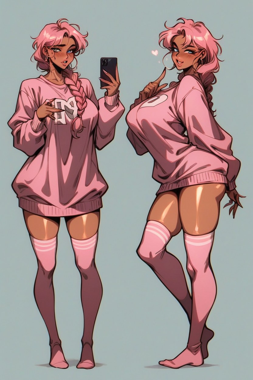 Delicate Jawline, Breast Expansion, Full Body Hentai AI Porn