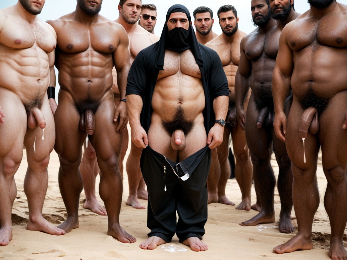 Niqab, Hairy Assline, Hyper Pubes ゲイAIポルノ
