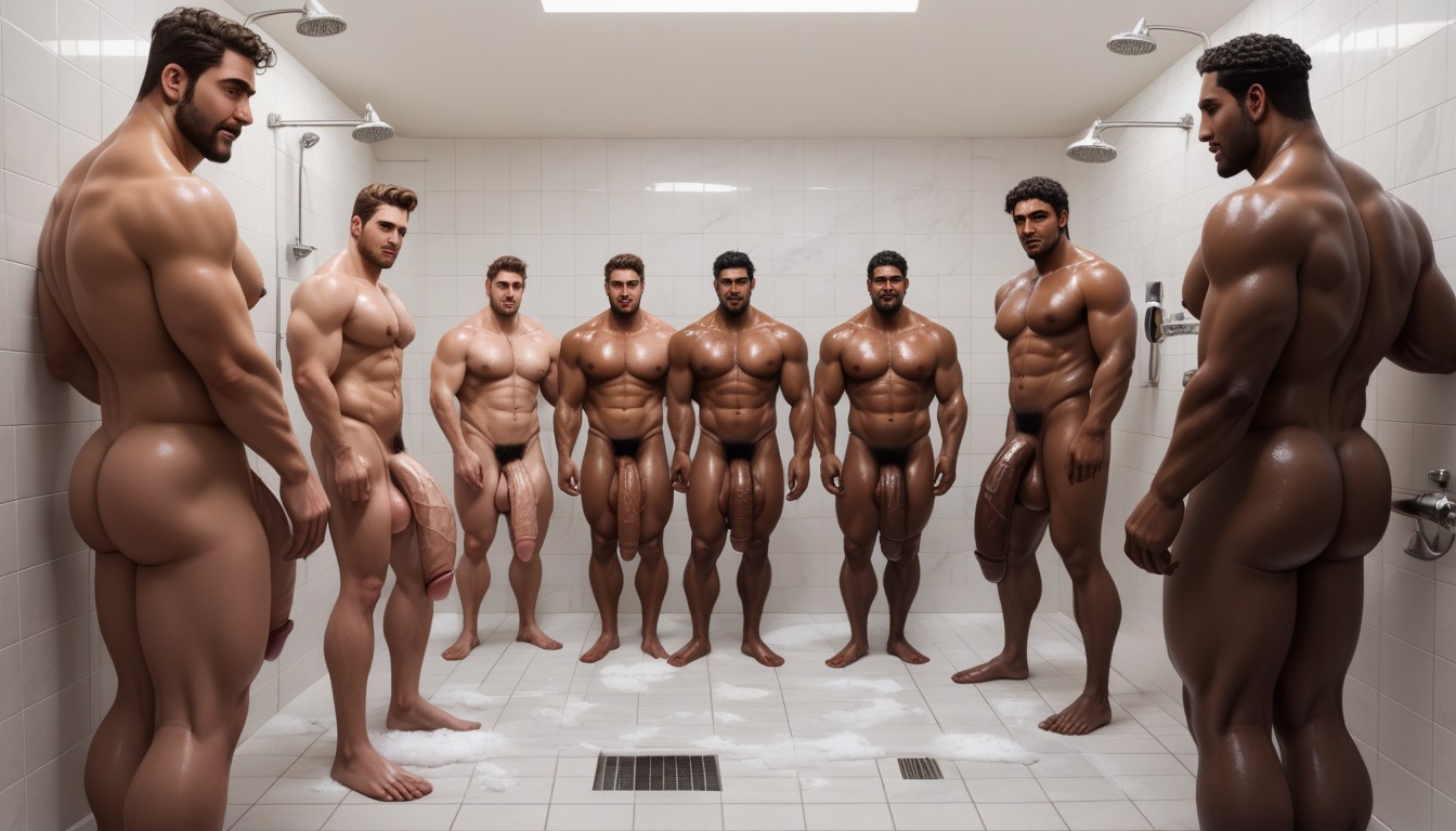 Clean Shaven, Gigantic, Small Ass AI Gay Porn