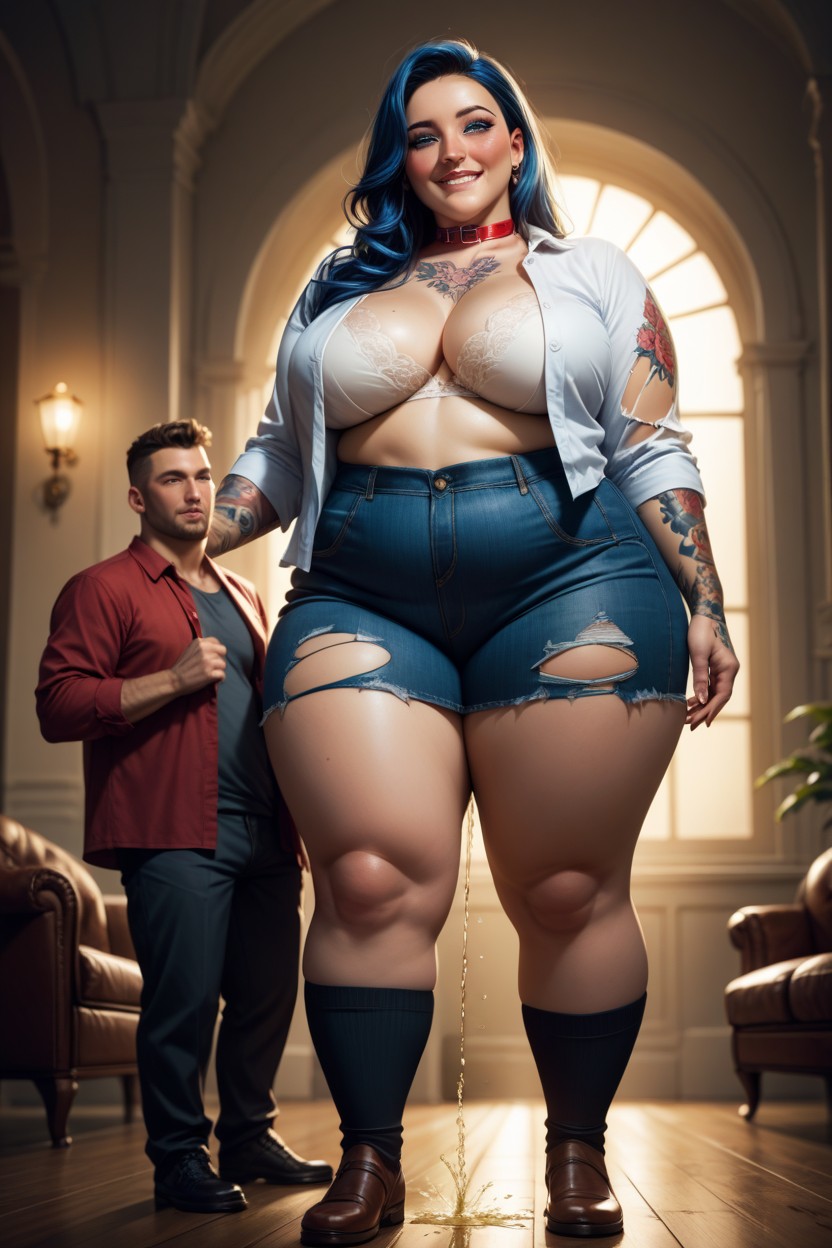 Large Ass, 30+, Standing BBW AI Porn