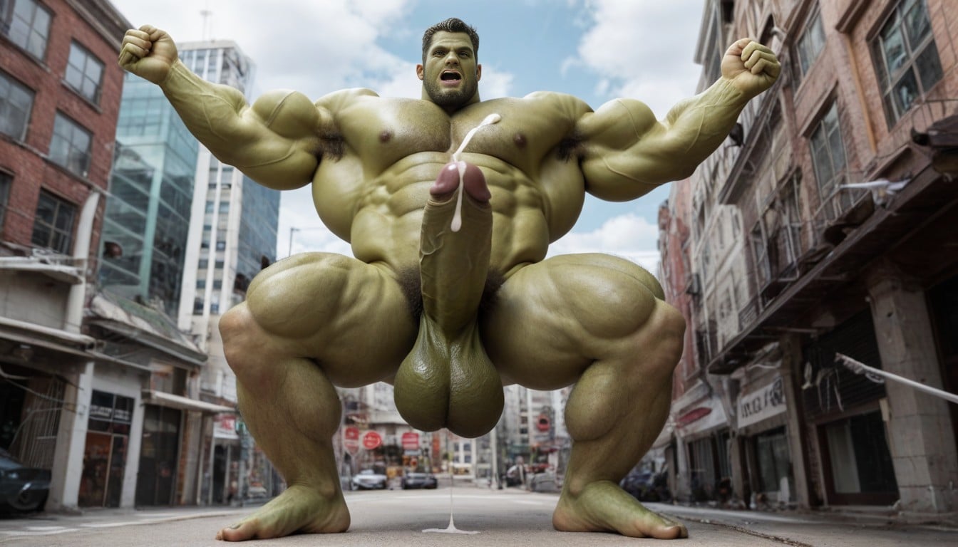 Bottom Up, Angry, The Incredible Hulk Marvelcomics AI Gay Porn