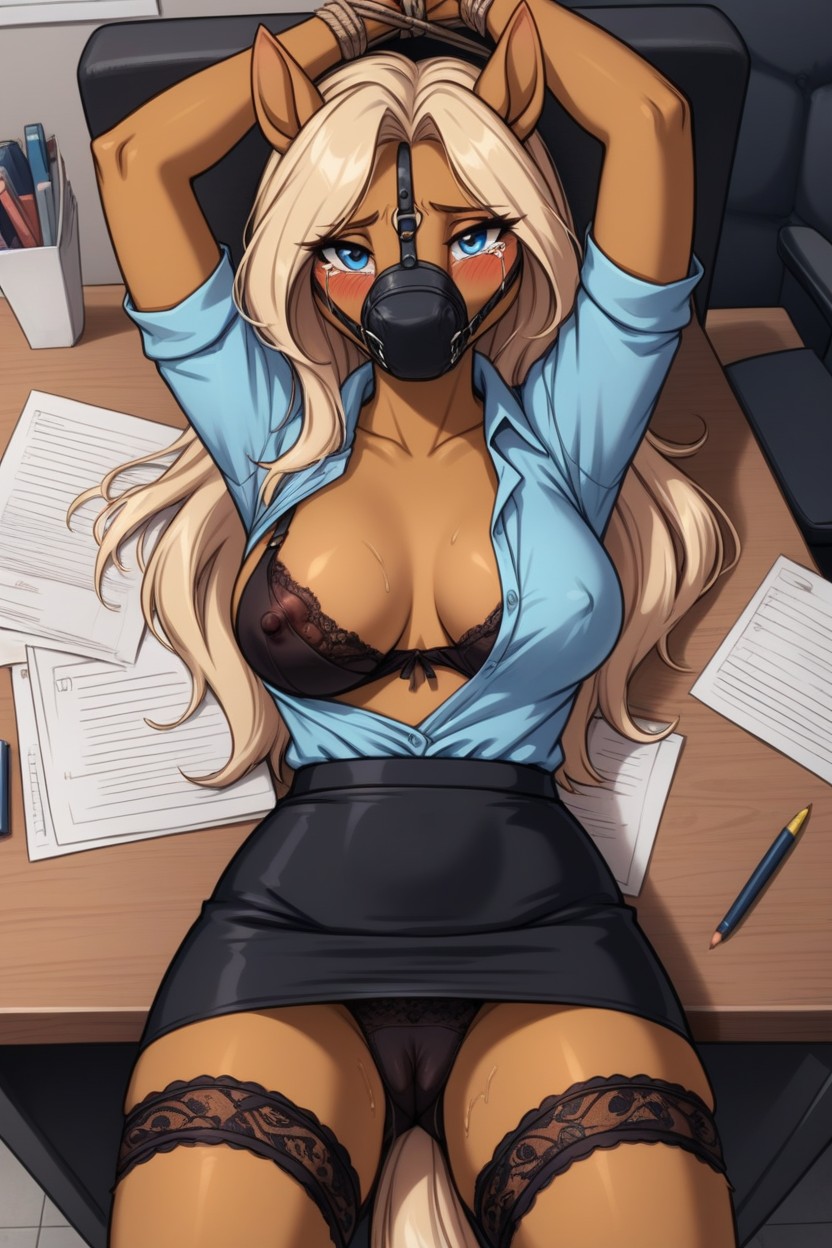 Embarrassed , Mascara, Tears Furry AI Porn
