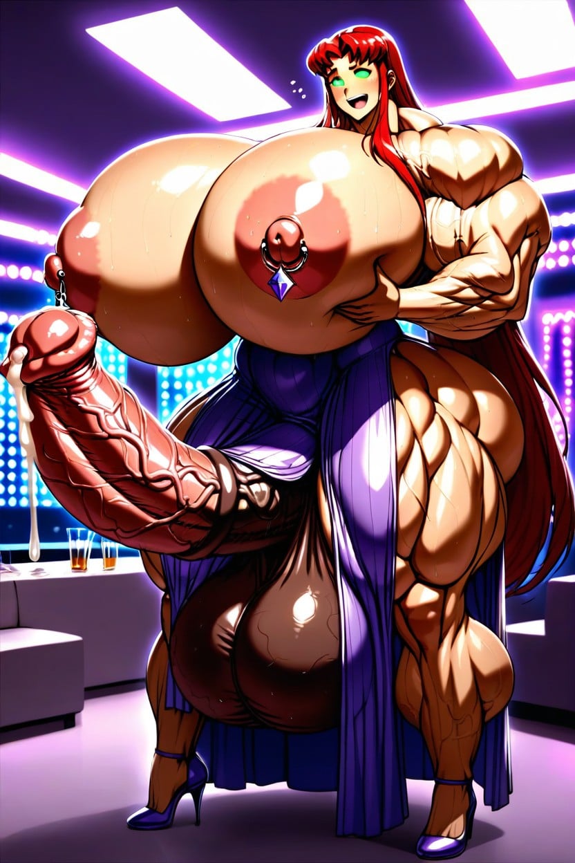 Heels, Hyper Gigantic Thick Testicles, Muslos Gruesos Hentai IA