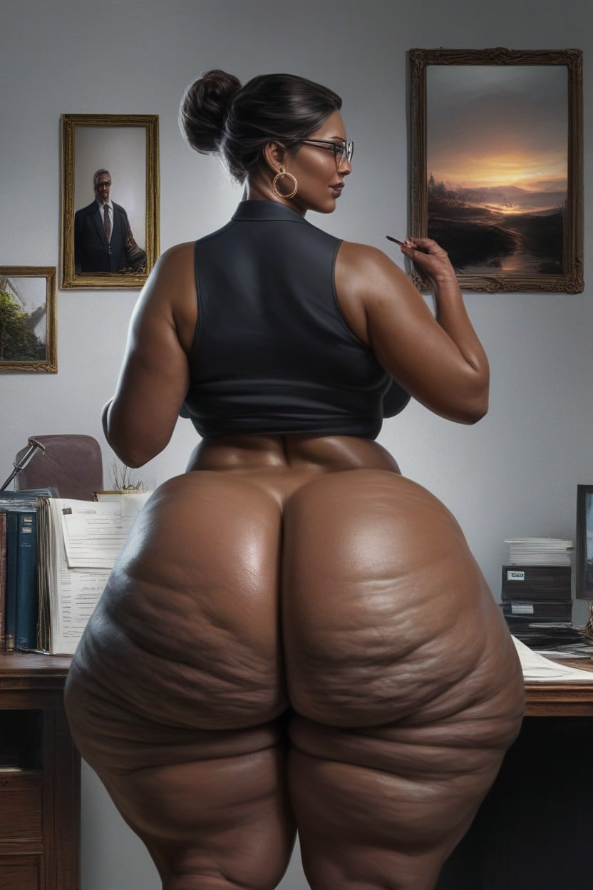Extremely Wide Hips, 裸, Beauty Face AIポルノ