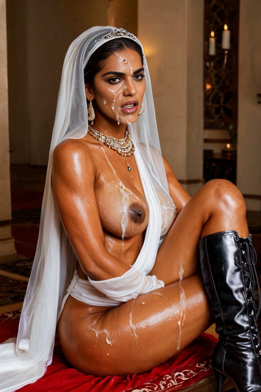 At Indian Wedding, Hdr, Ethnic Indian Sari AI Porn