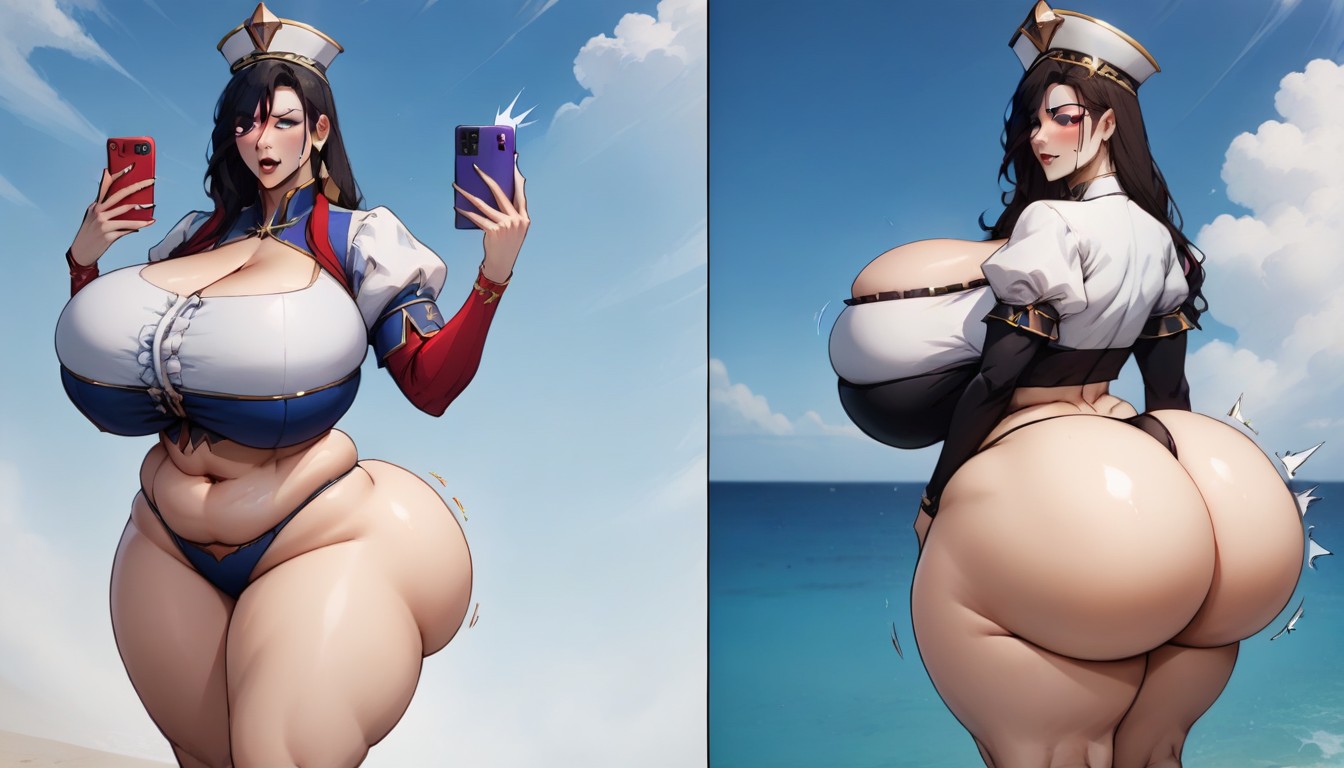 Ssbbw, Unreal Gargantuan Ass, Facing Foward Camera Front Veiw Hentai AI Porn