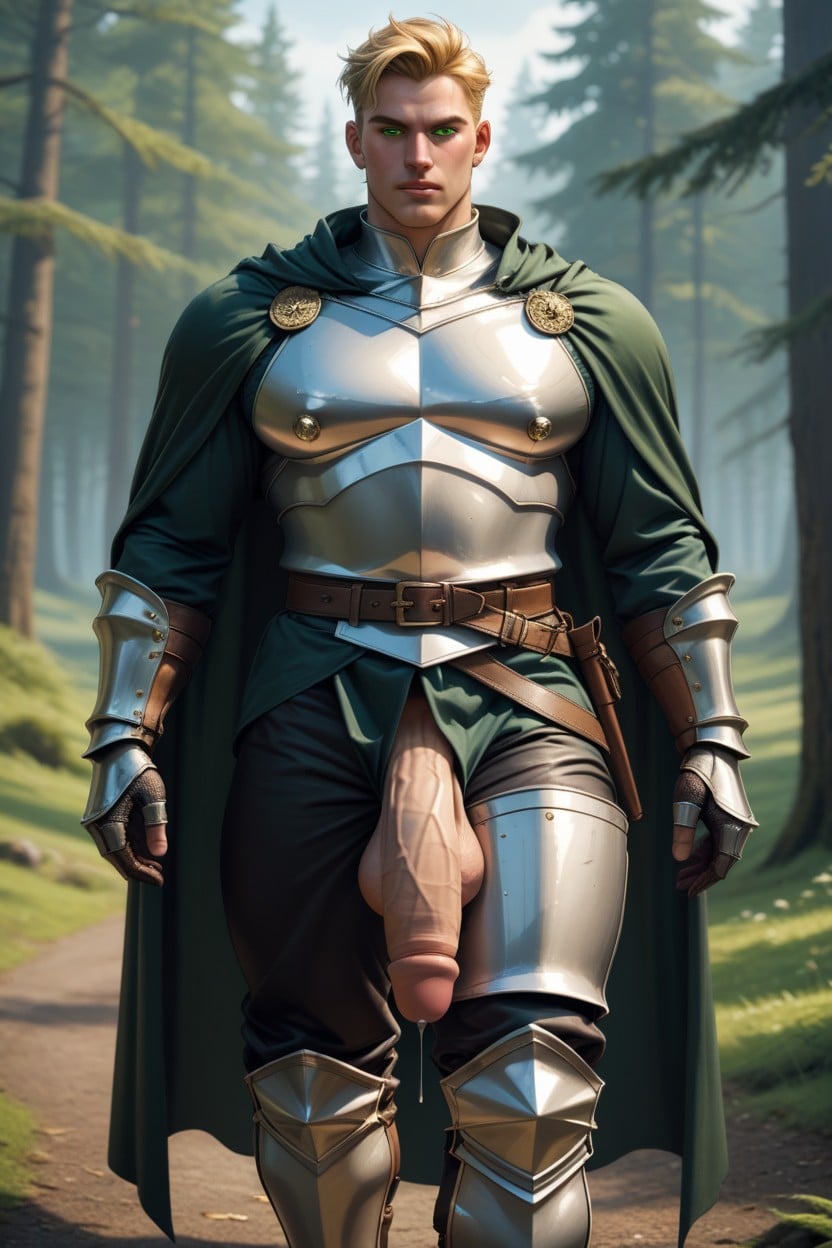 Cloak, Blonde Hair, Knight AI Gay Porn
