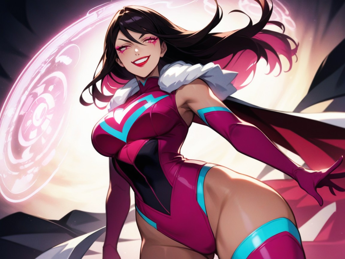 Side View, Woman Powering Up, Eyes Half Closed Hentai AI Porn