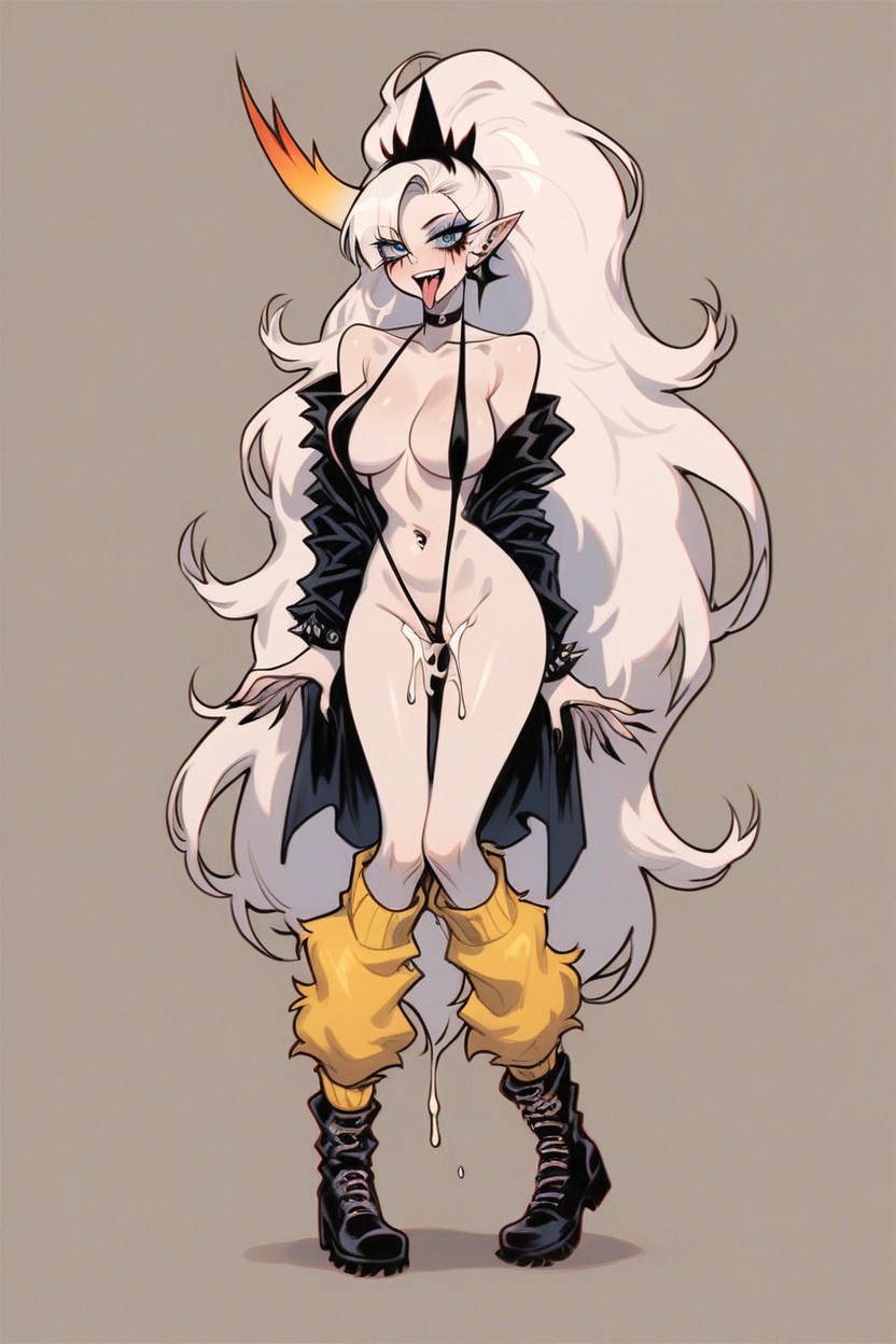 Arms Hanging Down, Extreme Snatched Waist, Legs Spread Hentai AI Porn