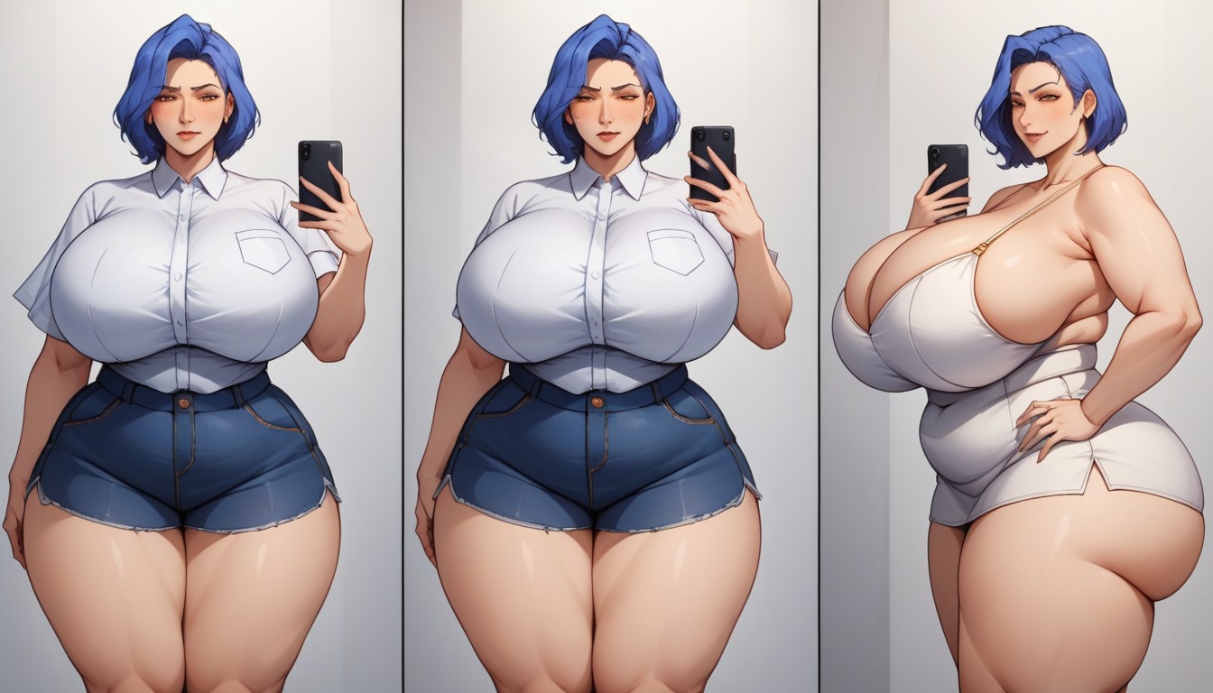 Unreal Gargantuan Ass, Facing Foward Camera Front Veiw, Incredible Extremely Gargantuan Mega Fat Breasts Hentai AI Porn