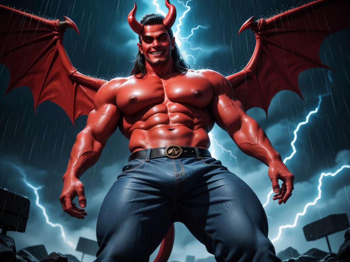 Award Winning Photo, Shirtless, Jeans Pants AI Gay Porn