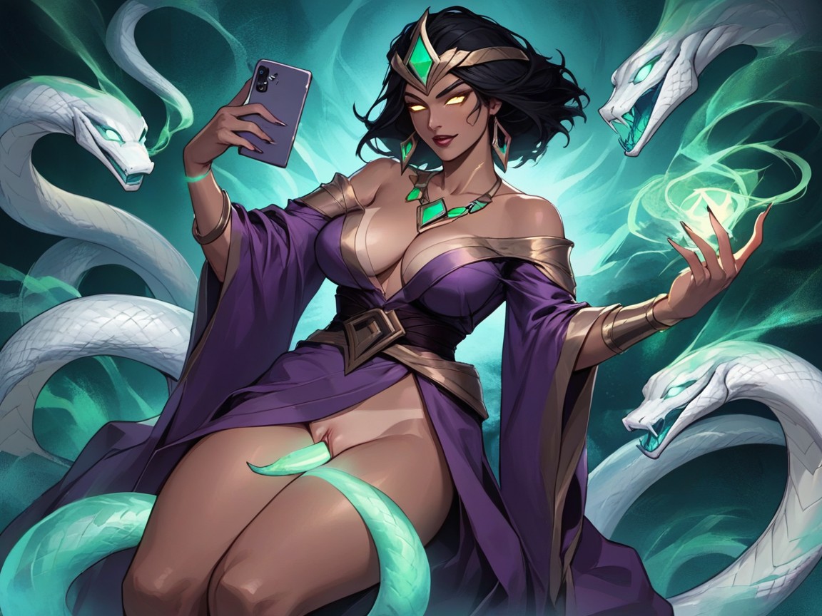 Thighs Exposed, Short Length, Triple Penetration AI Porn