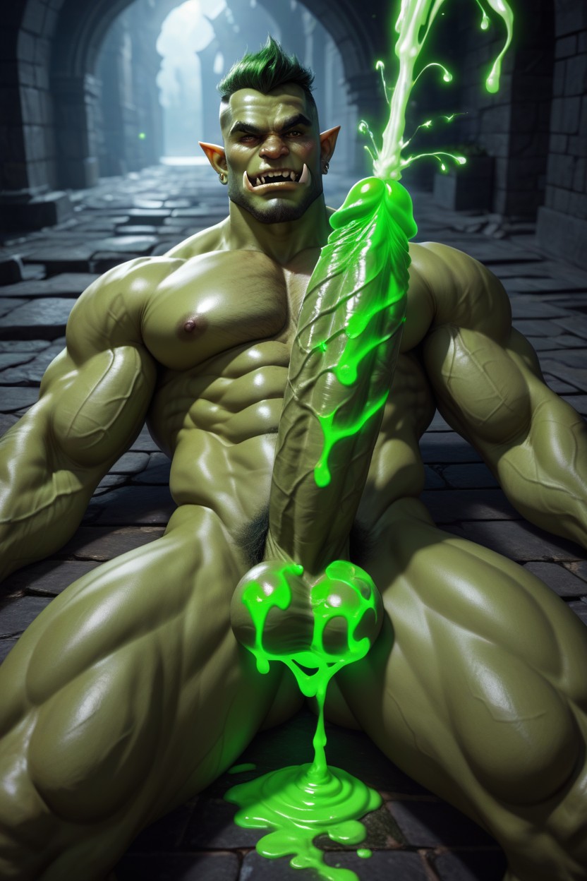 With A Total Volume Of Approximately Litersthe Scene Should Emphasize That This Glowing Liquid Is His Semen, Magic, And Streams Down The Shaft AI Gay Porn