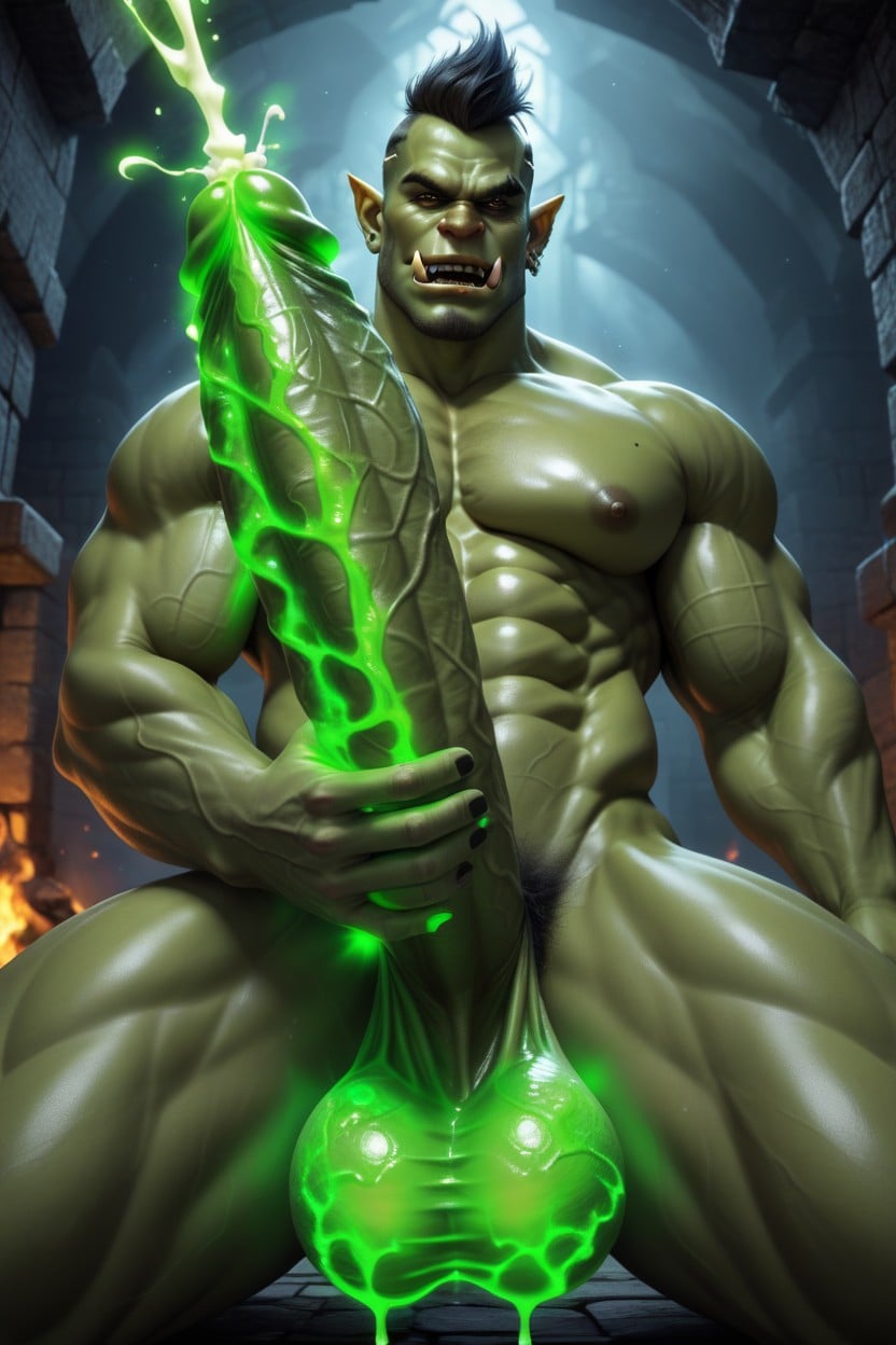 Glowing Sperm, With A Total Volume Of Approximately Litersthe Scene Should Emphasize That This Glowing Liquid Is His Semen, Angry AI Gay Porn