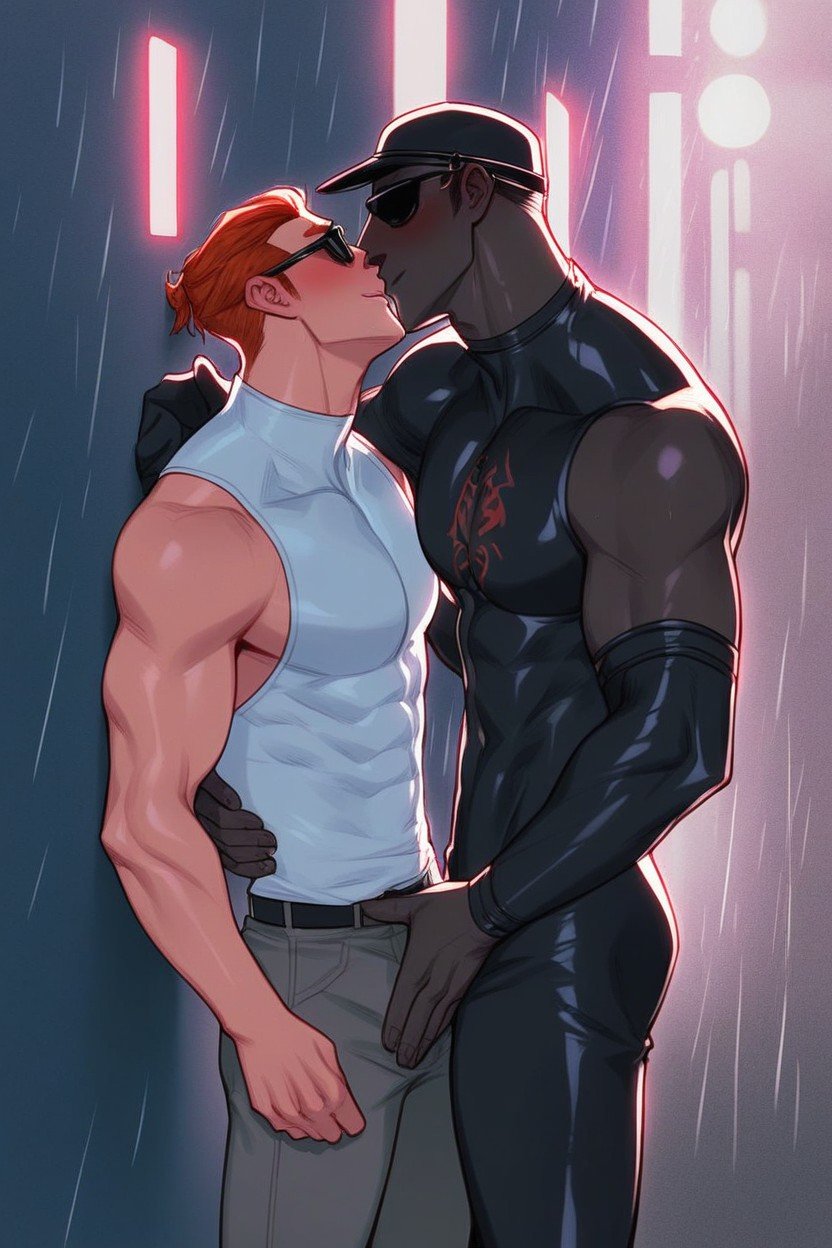 Blonde Buzz, Redhead Low Shade Haircut, Doesnt Wears Glasses AI同性恋黄片