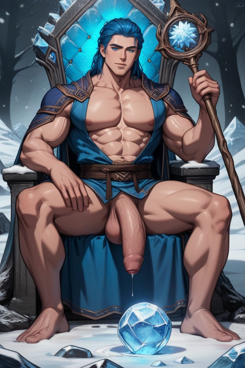 Well Defined Body, Snowstorm, 딱 맞는 체형 게이 AI 포르노