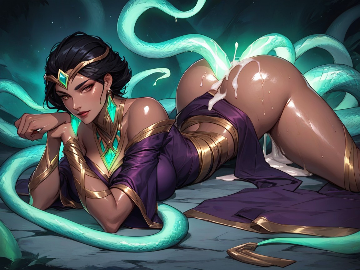 Straight, Circlet, Karma From League Of Legends AI Porn