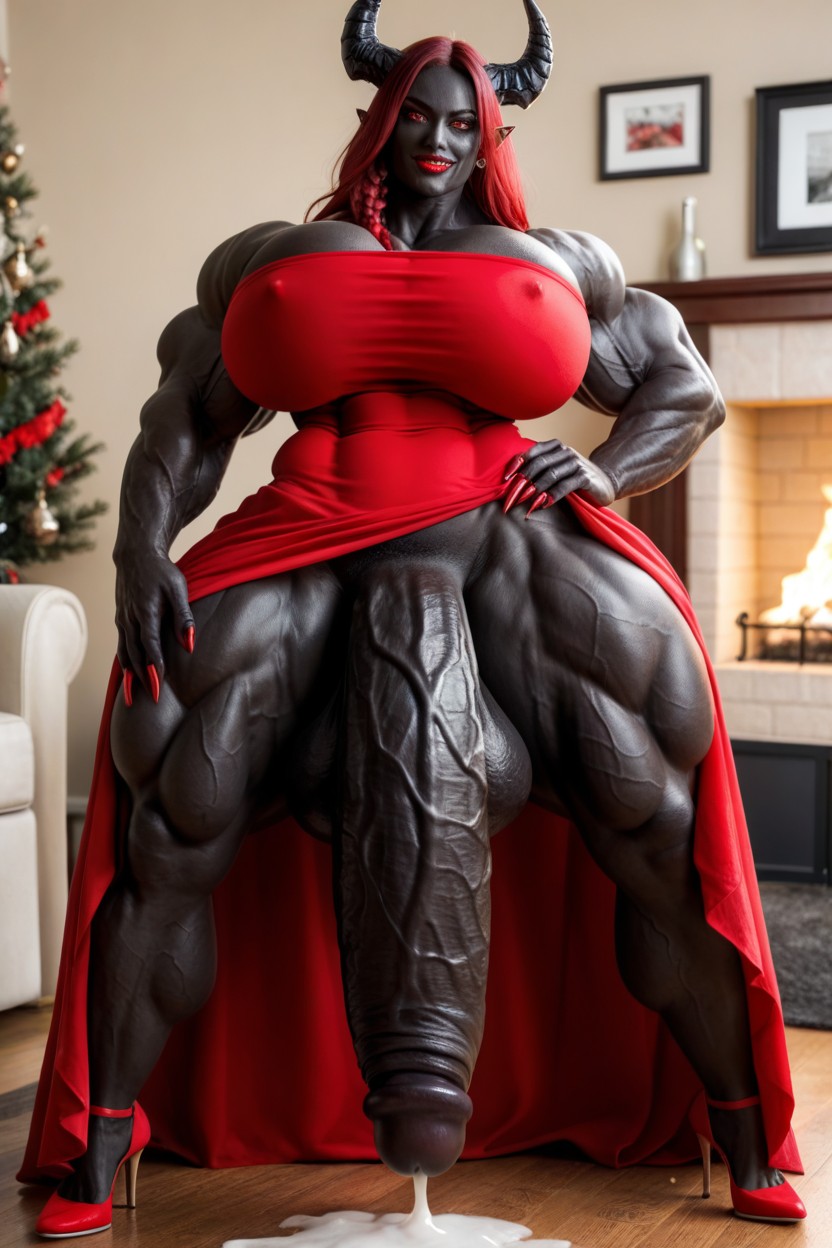 Big Claws, Vagina, Gigantic Muscle Delts Shemale AI Porn