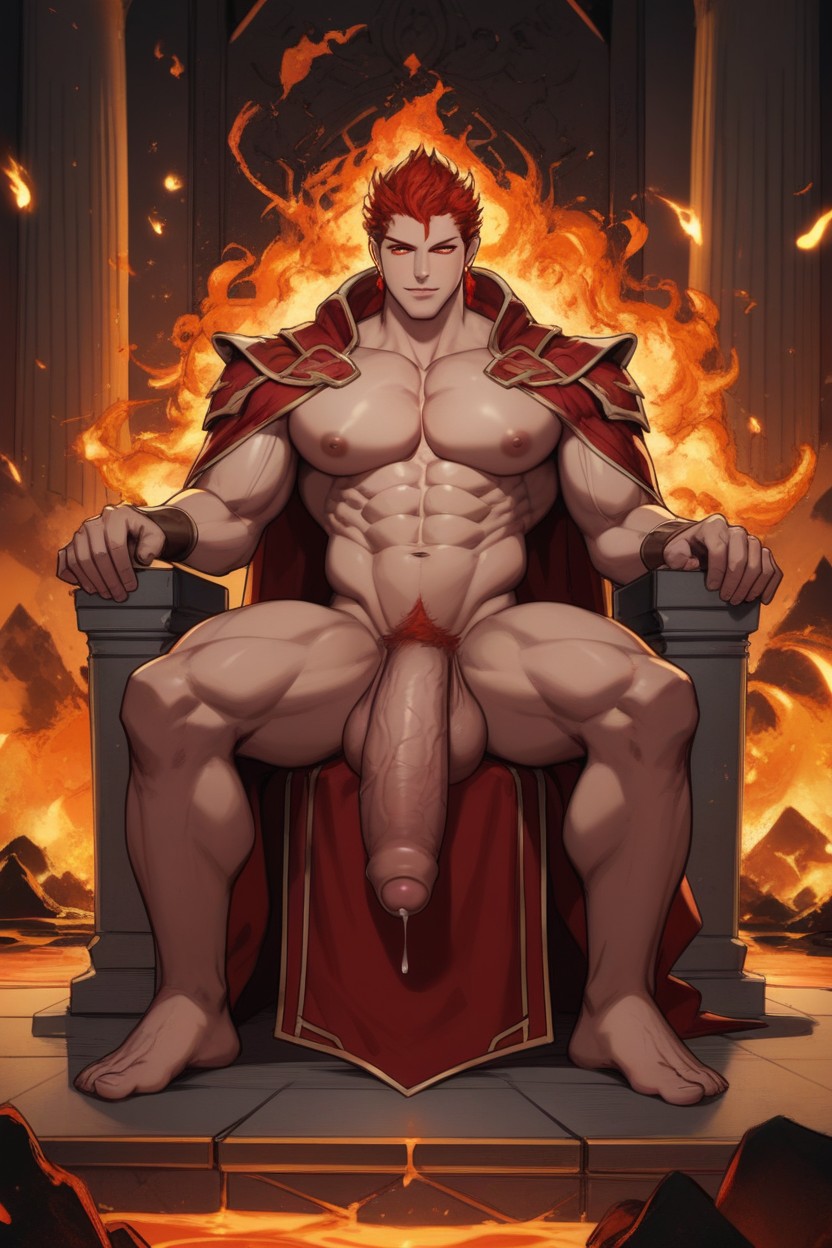 Firestorm, No Shirt, Big Pecs 게이 AI 포르노