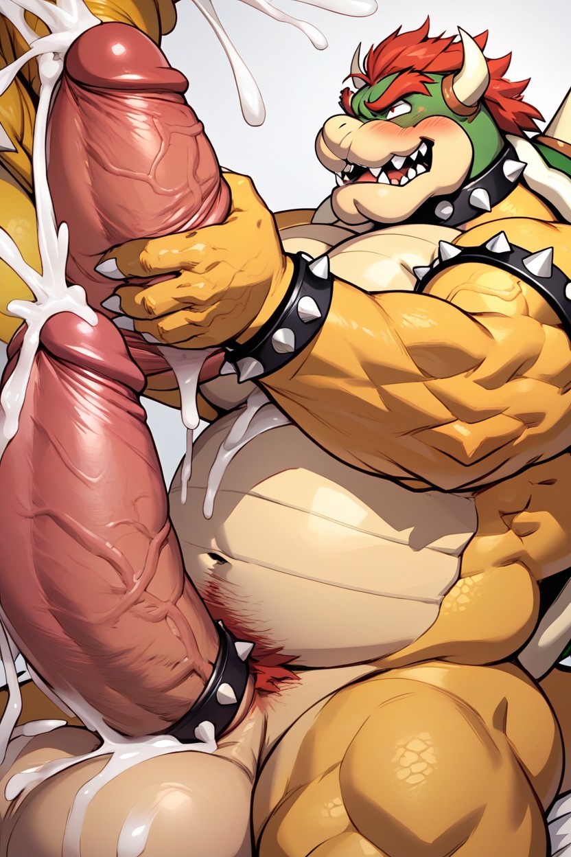 Extremely Thick Penis, A Beefy Bowser, Missionary (3rd Person) AI Porn
