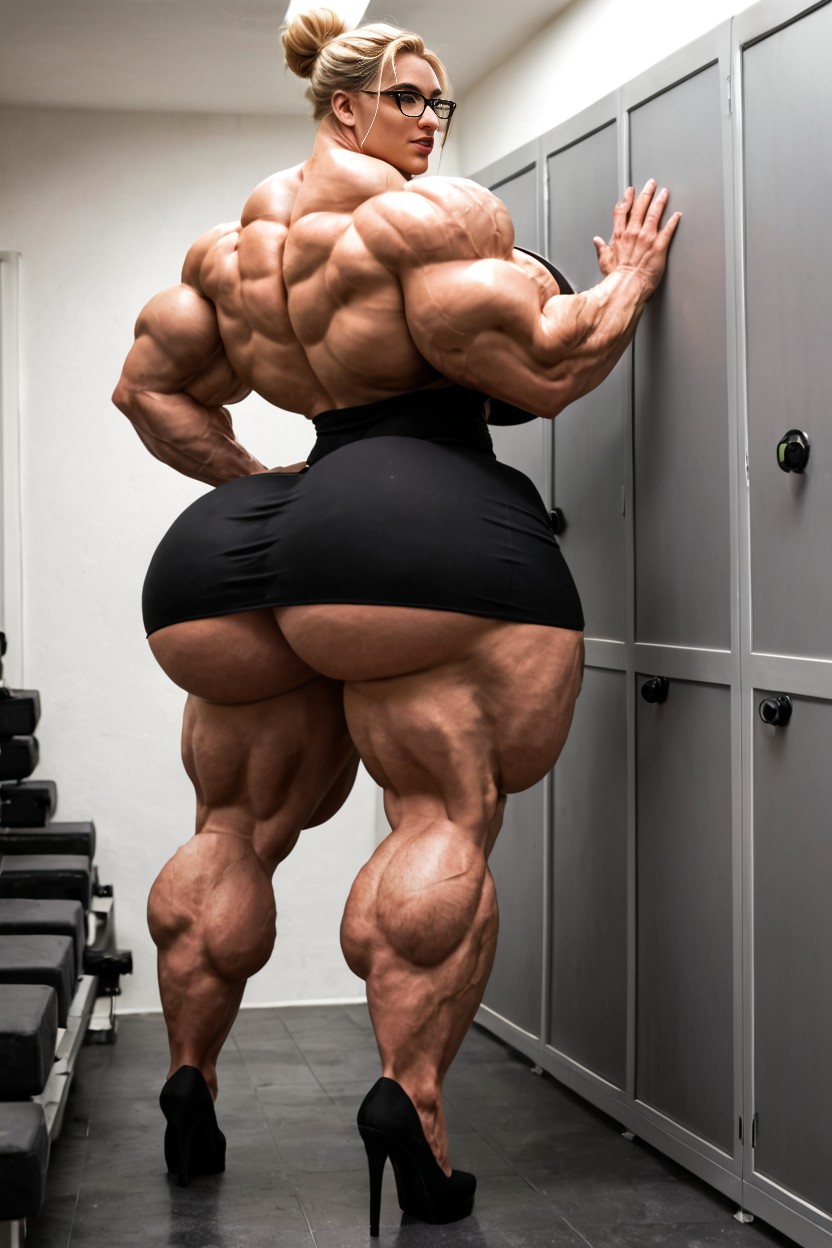 Only Underwear, Hyper Gigantic Muscles, Growing AI Porn