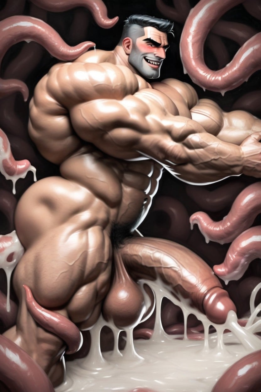 눈 굴리기, Lustful, 매우 큰 게이 AI 포르노