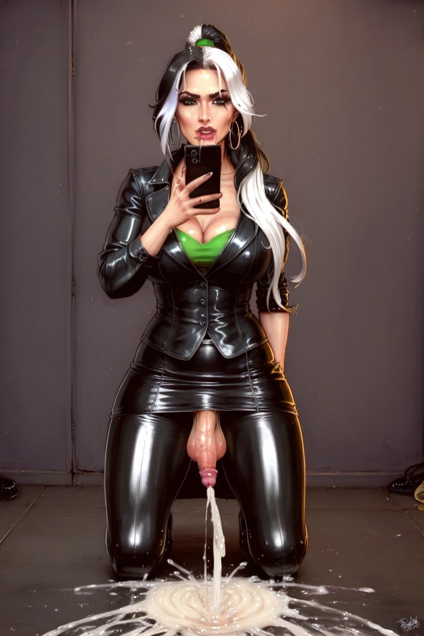 Futa Rogue And White Hair Female, Many People Watching, Small Shemale AI Porn