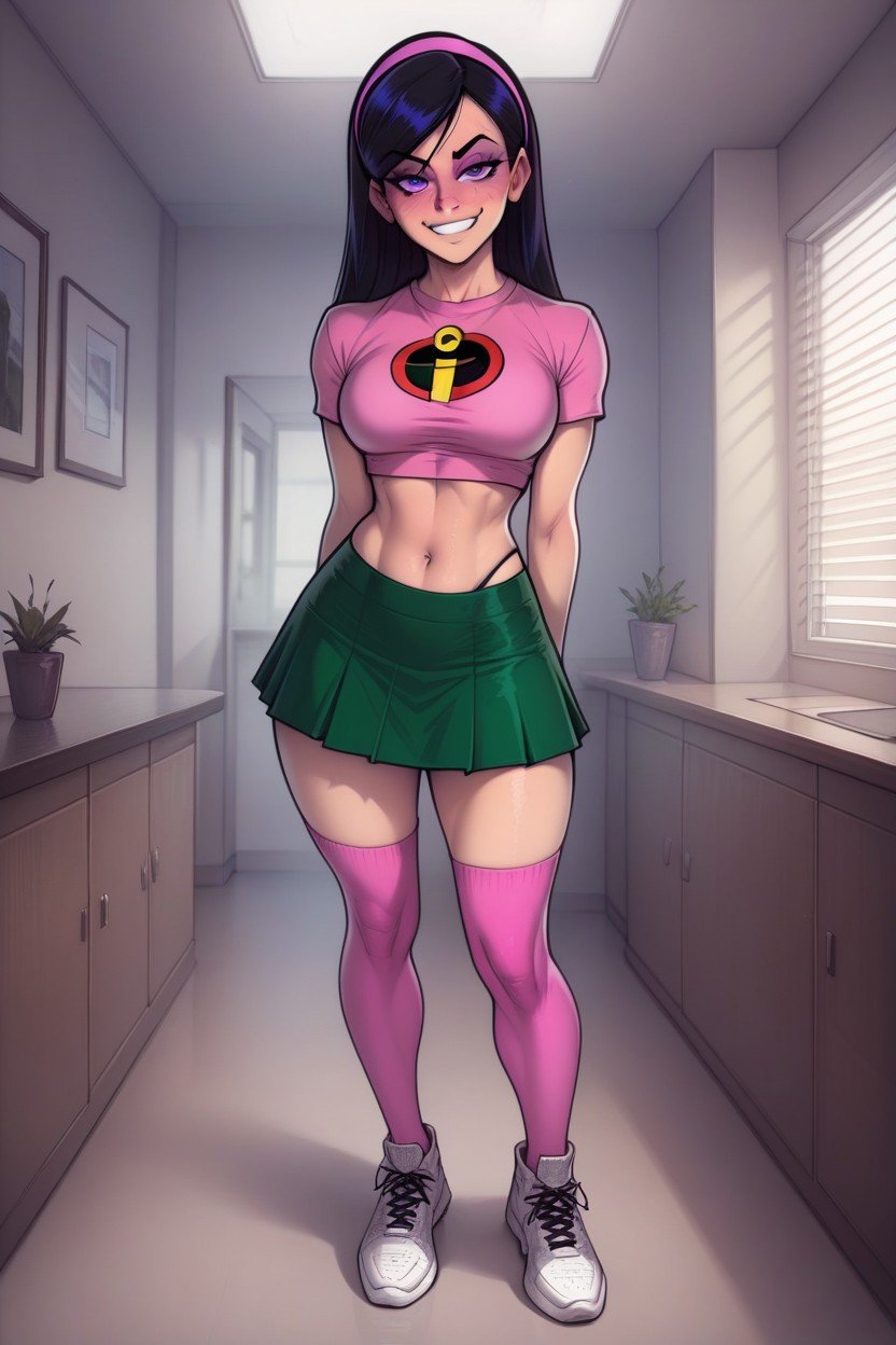Violet Parr Hairband, Violet Parr, Melkor Mancin Artstyle Furry AI Porn