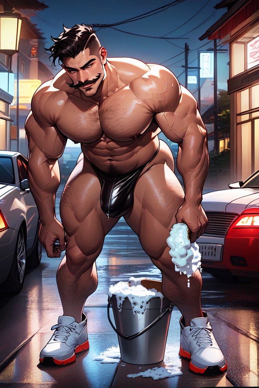 Houses, Moustache, Big Ass AI Gay Porn