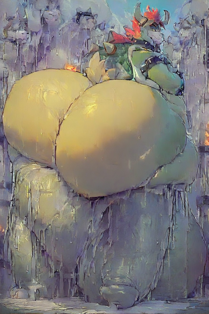 Sweaty, Sweaty, Bowser X Asgore Furry AI Porn