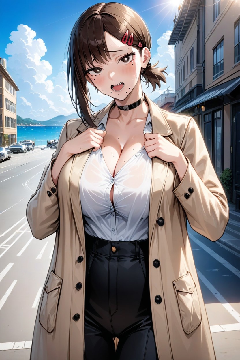 Large Ass, Waist Shot, Looking At Viewer Hentai AI Porn