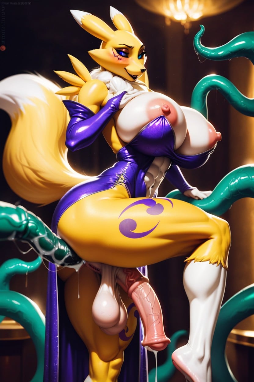High Resolution, Both Thighs Exposed, Small Shemale AI Porn