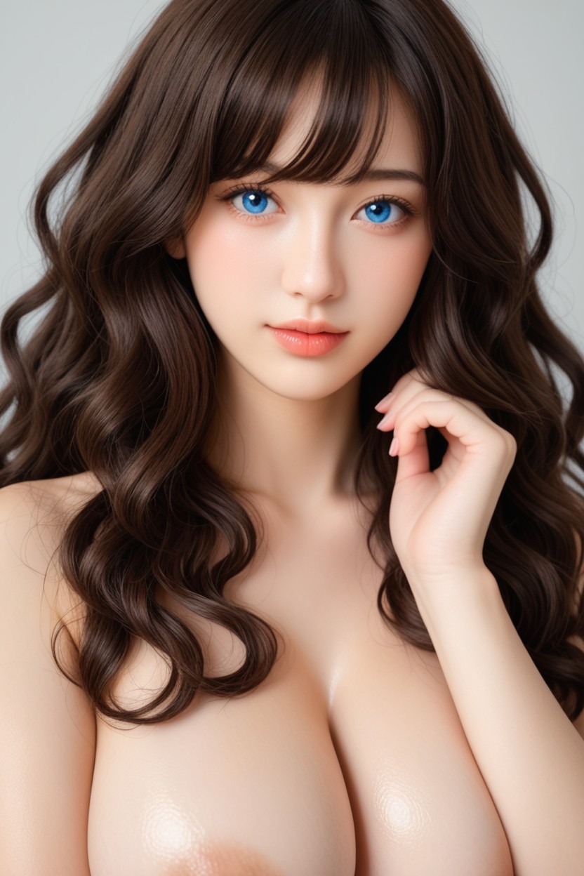 Gigantic Boobs, Volumetric, Bangs Asian AI Porn