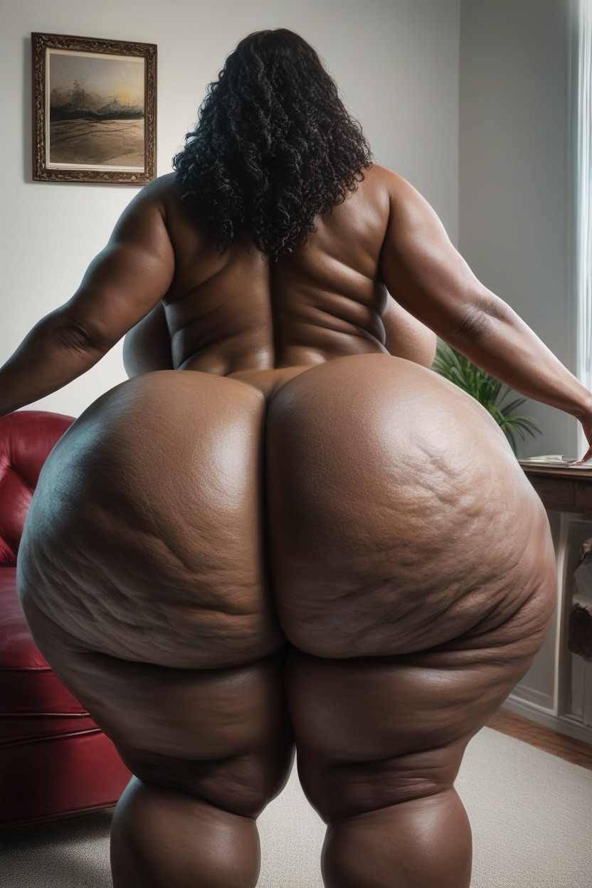 Extremely Large Ass, Booty Cheeks Extremely Huge, Long Length AI Porn