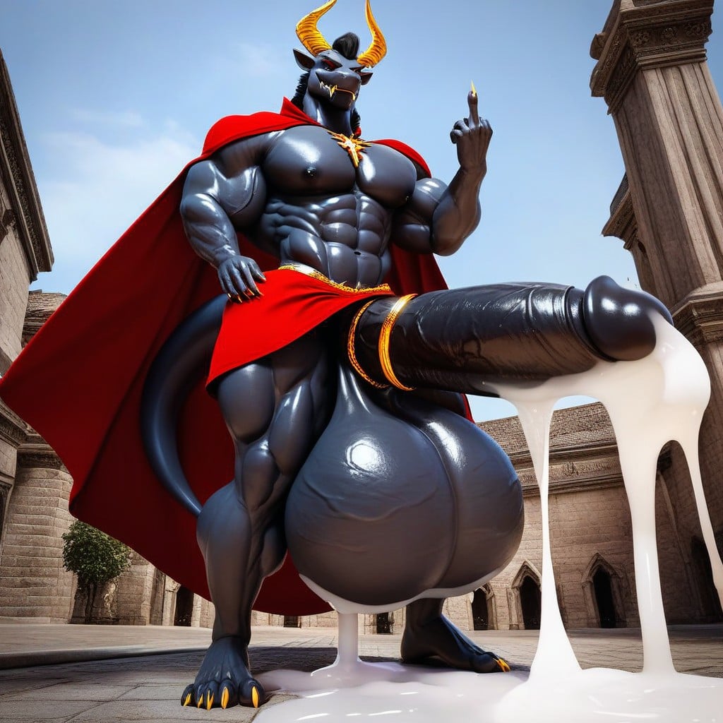 Medieval, 20+, Hyper Cock Dragon Furry AI Porn
