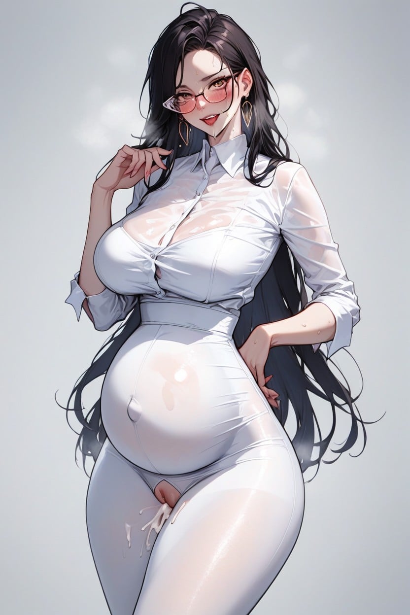 Small Breast, Legs Up To Show Wet Pussy, Long Waist AI Porn
