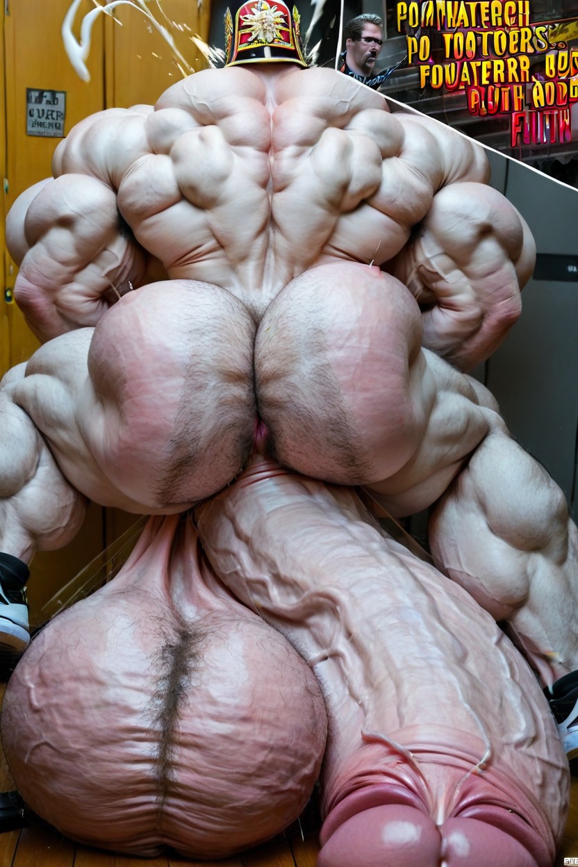 Hyper Girth, Hairy Legs, Extreme Fat Balls AI Gay Porn