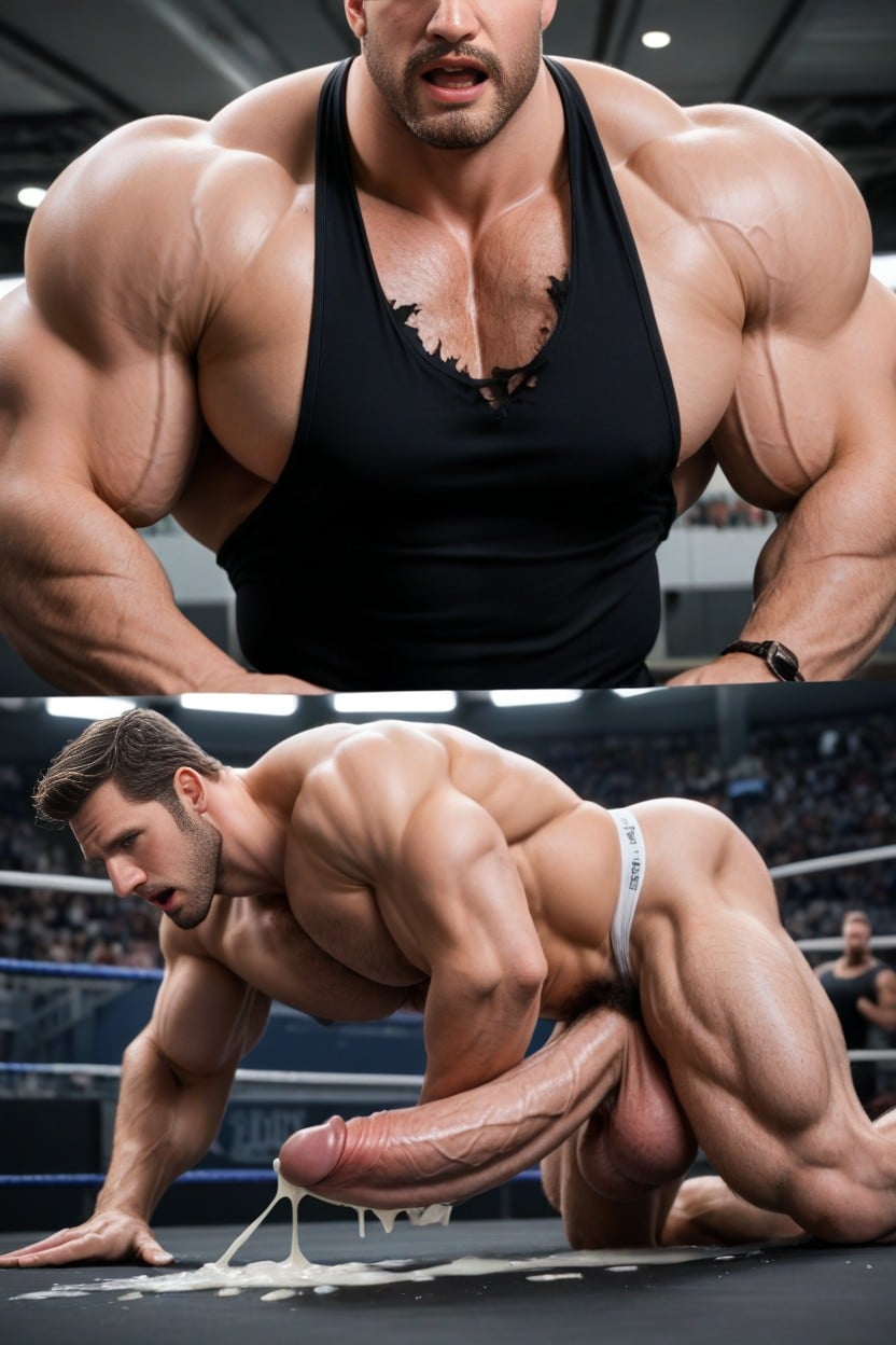 Girthy Cock, Male Only, Hyper Muscle AI Gay Porn